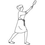 A子掃除中
